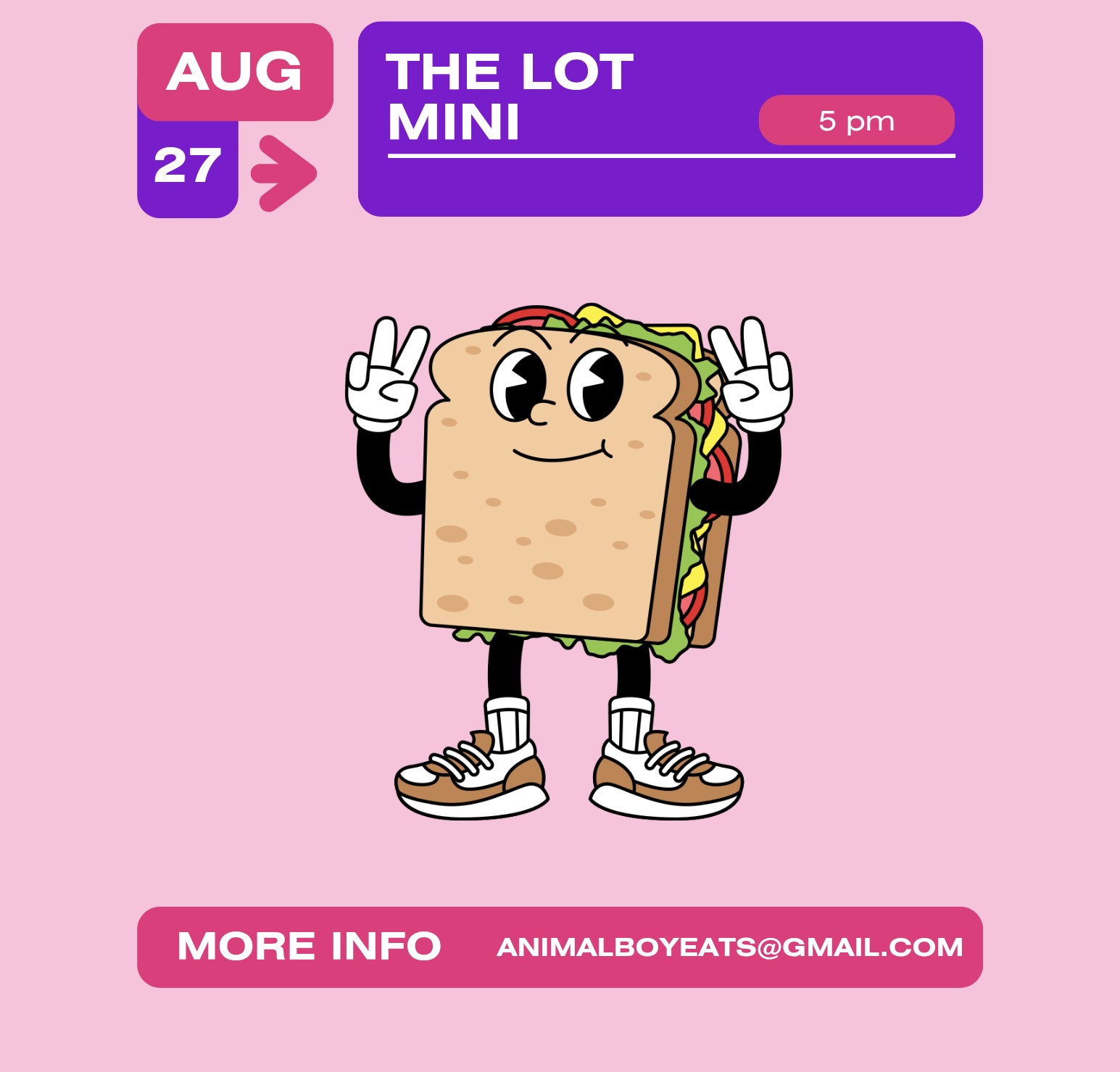 Animal Boy event flyer