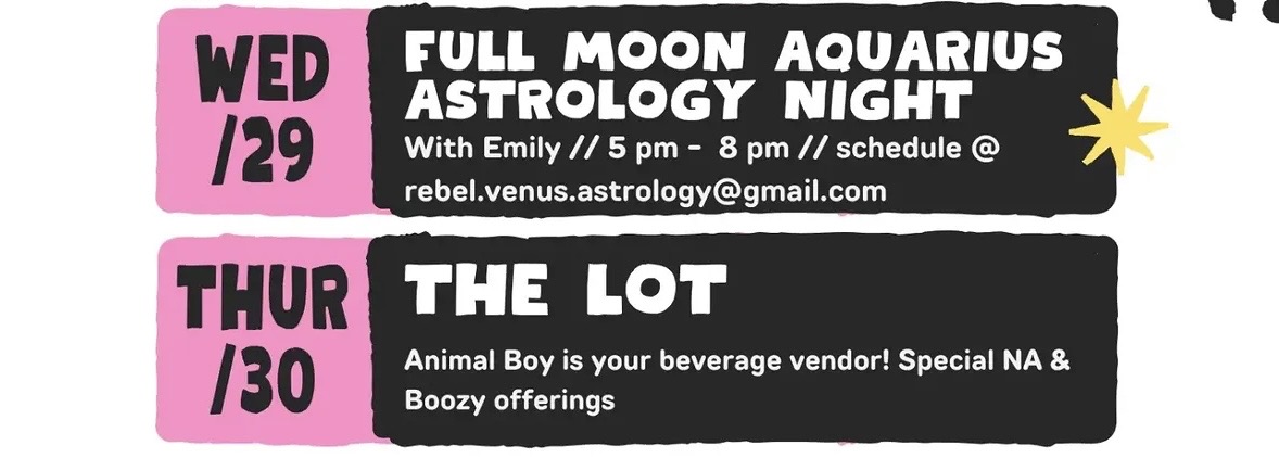 Animal Boy event flyer